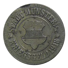 Монета 10 пфеннигов 1918 года Германия — Нотгельд Мюнстер (аверс)