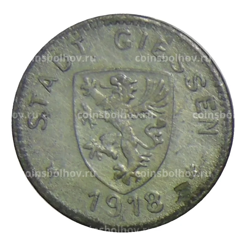 Монета 10 пфеннигов 1918 года Германия — Нотгельд Гессен