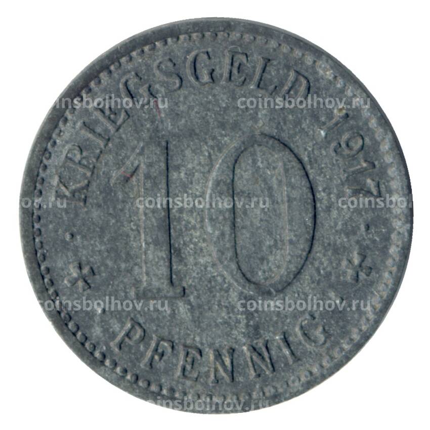 Монета 10 пфеннигов 1917 года Германия — Нотгельд (Менден)