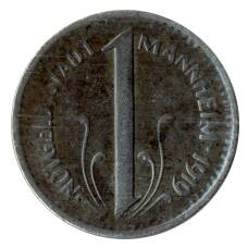 Монета 10 пфеннигов 1919 года Германия — Нотгельд (Мангейм) (реверс)