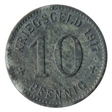 Монета 10 пфеннигов 1917 года Германия — Нотгельд (Менден) (аверс)