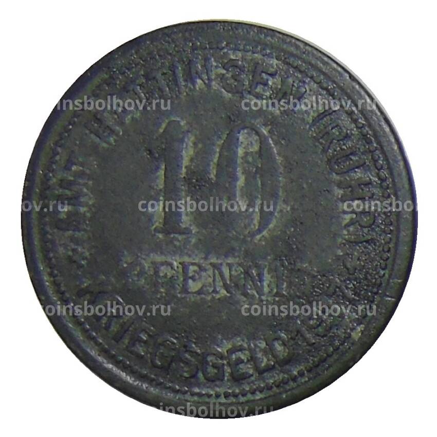 Монета 10 пфеннигов Германия — Нотгельд Хаттинген