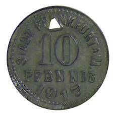Монета 10 пфеннигов 1917 года Германия — Нотгельд Франкфурт на Майне (аверс)