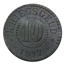 Монета 10 пфеннигов 1917 года Германия — Нотгельд Франкфурт на Одере (аверс)