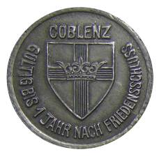Монета 25 пфеннигов 1918 года Германия — Нотгельд Кобленц (реверс)
