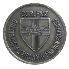 Монета 25 пфеннигов 1918 года Германия — Нотгельд Кобленц (реверс)