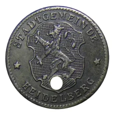 Монета 10 пфеннигов Германия — Нотгельд Гайдельберг (аверс)