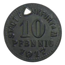 Монета 10 пфеннигов 1917 года Германия — Нотгельд Франкфурт на Майне (аверс)