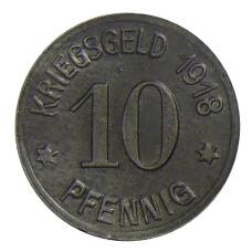 Монета 10 пфеннигов 1918 года Германия — Нотгельд Кобленц (реверс)