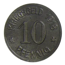 Монета 10 пфеннигов 1918 года Германия — Нотгельд Кобленц (реверс)