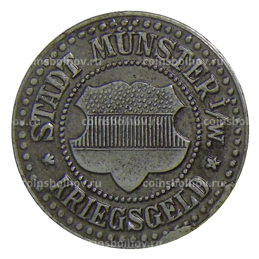 Монета 25 пфеннигов 1918 года Германия — Нотгельд Мюнстер