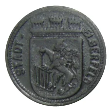 Монета 10 пфеннигов 1917 года Германия — Нотгельд Эльберфельд (аверс)