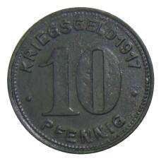 Монета 10 пфеннигов 1917 года Германия — Нотгельд Эльберфельд (реверс)