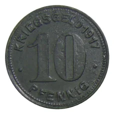 Монета 10 пфеннигов 1917 года Германия — Нотгельд Эльберфельд (реверс)