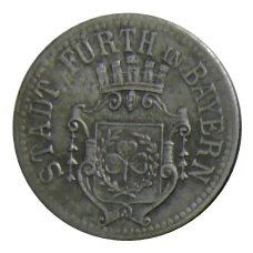 Монета 10 пфеннигов 1917 года Германия — Нотгельд Фюрт (реверс)