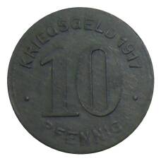 Монета 10 пфеннигов 1917 года Германия — Нотгельд Эльберфельд (реверс)