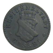 Монета 5 пфеннигов 1917 года Германия — Нотгельд Кассель (аверс)