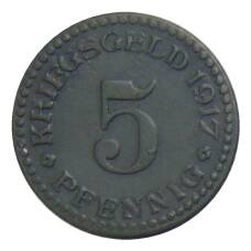 Монета 5 пфеннигов 1917 года Германия — Нотгельд Кассель (реверс)