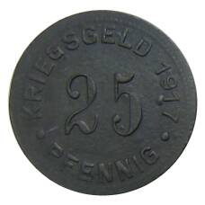 Монета 25 пфеннигов 1917 года Германия — Нотгельд Мюнстер (реверс)