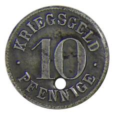 Монета 10 пфеннигов Германия — Нотгельд Гайдельберг (реверс)