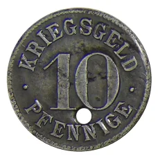 Монета 10 пфеннигов Германия — Нотгельд Гайдельберг (реверс)