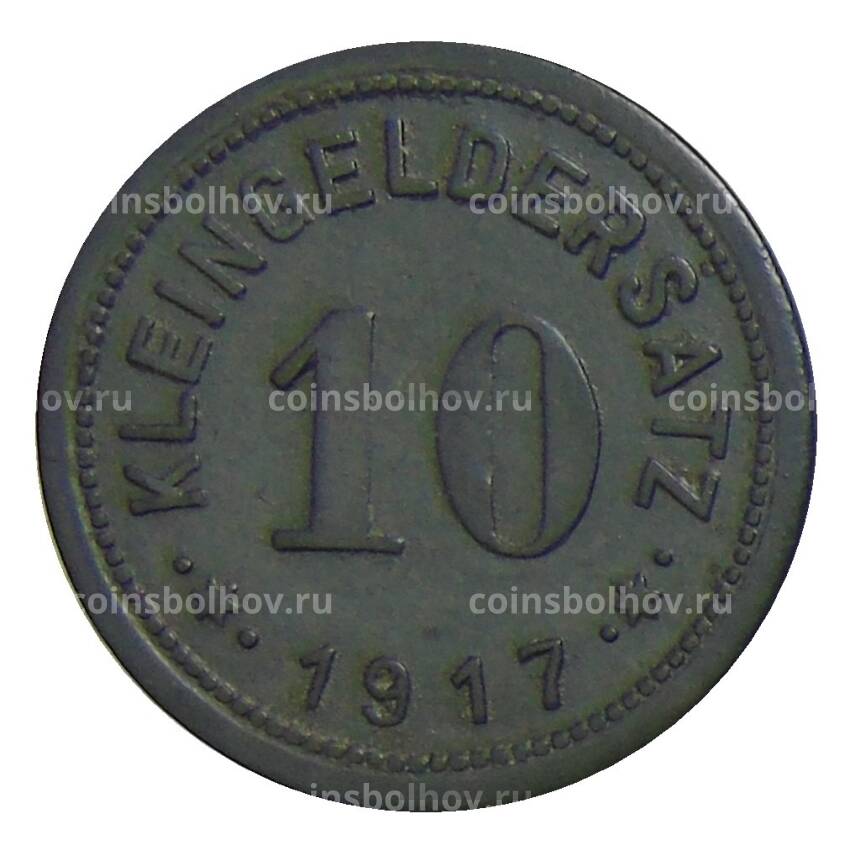 Монета 10 пфеннигов 1917 года Германия — Нотгельд Айслибен