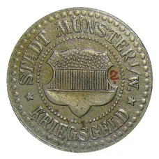 Монета 25 пфеннигов 1918 года Германия — Нотгельд Мюнстер (реверс)