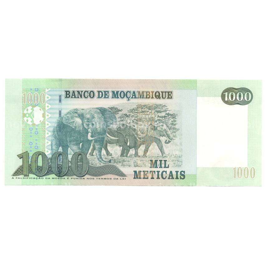 Банкнота 1000 метикал 2011 года Мозамбик (вид 2)