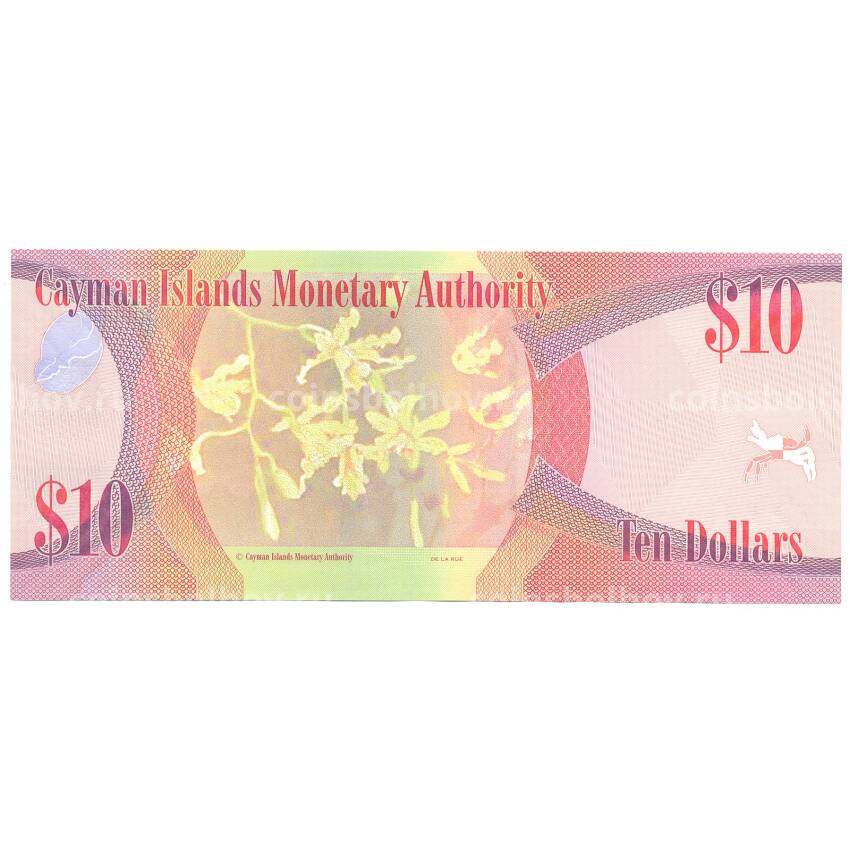 Банкнота 10 долларов 2010 года Каймановы Острова (вид 2)