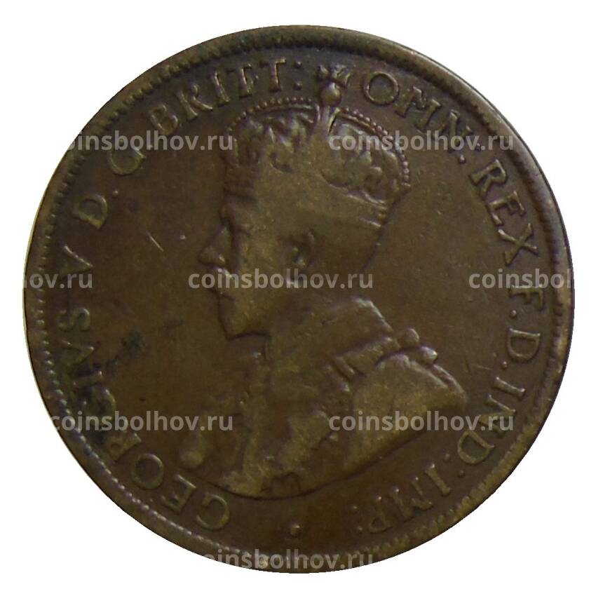 Монета 1/2 пенни 1920 года Австралия (вид 2)