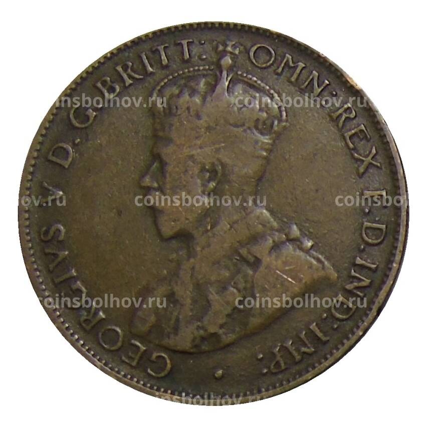 Монета 1/2 пенни 1921 года Австралия (вид 2)