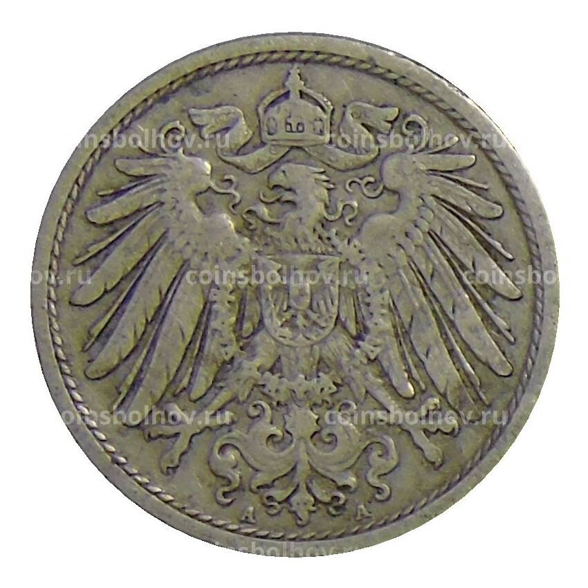 Монета 10 пфеннигов 1893 года А Германия (вид 2)