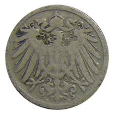 Монета 10 пфеннигов 1891 года D Германия (реверс)