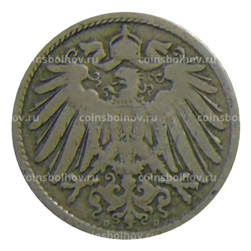 Монета 10 пфеннигов 1892 года D Германия (вид 2)
