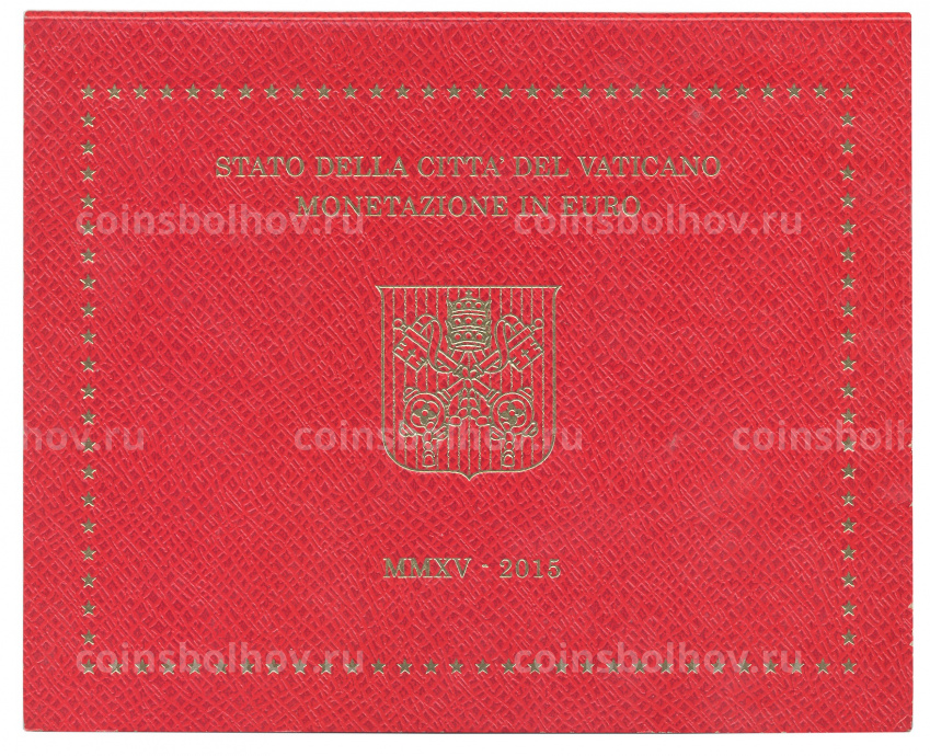 Годовой набор монет евро 2015 года Ватикан  (в подарочном буклете) (вид 2)