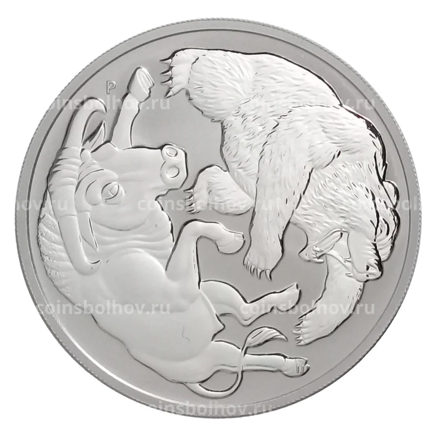 Монета 1 доллар 2020 года Австралия — Бык и медведь