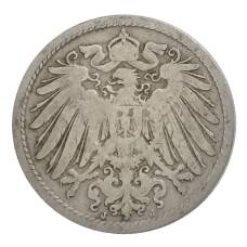 Монета 10 пфеннигов 1893 года J Германия (реверс)