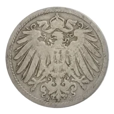 Монета 10 пфеннигов 1893 года J Германия (реверс)