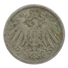 Монета 10 пфеннигов 1896 года F Германия (реверс)