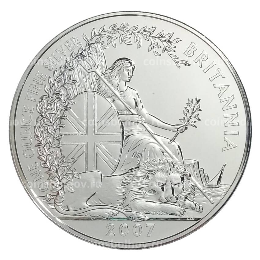 Монета 2 фунта 2007 года Великобритания — «Британия»