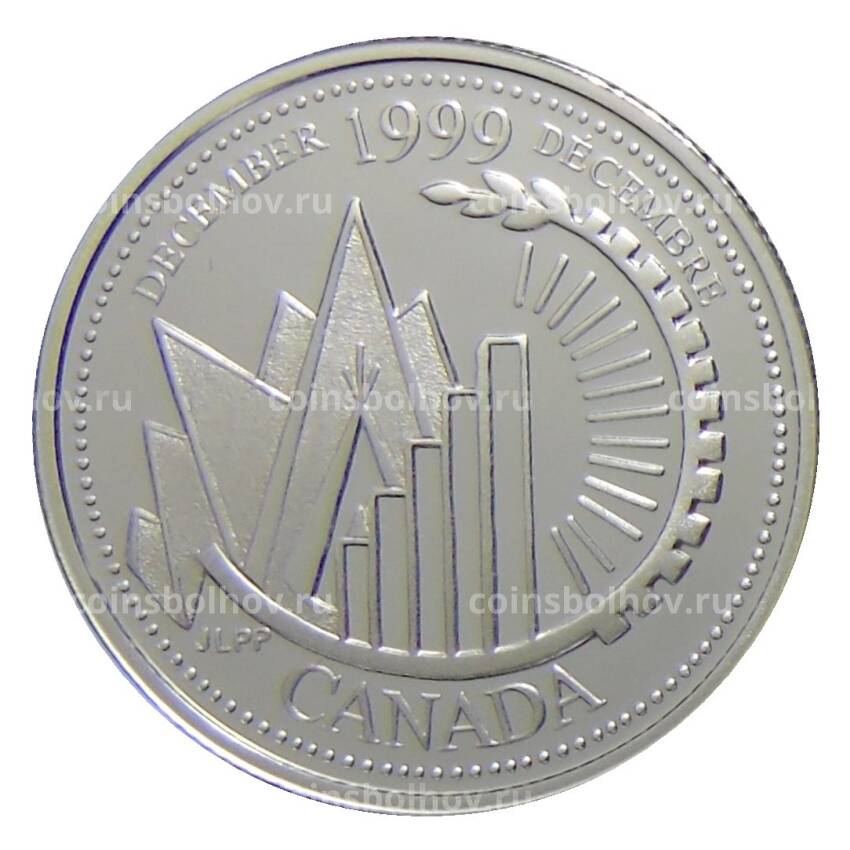 Монета 25 центов 1999 года Канада —  Декабрь — Это Канада