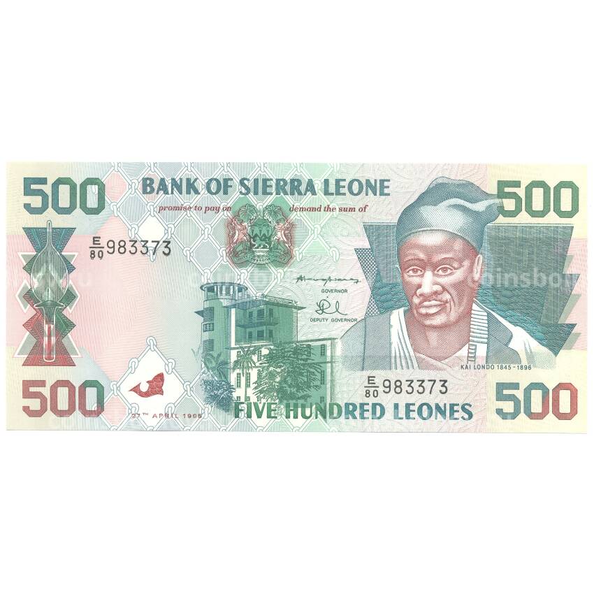 Банкнота 500 леоне 1995 года Сьерра-Леоне