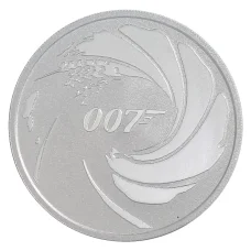 Монета 1 доллар 2020 года Тувалу «Джеймс Бонд — Агент 007» (аверс)