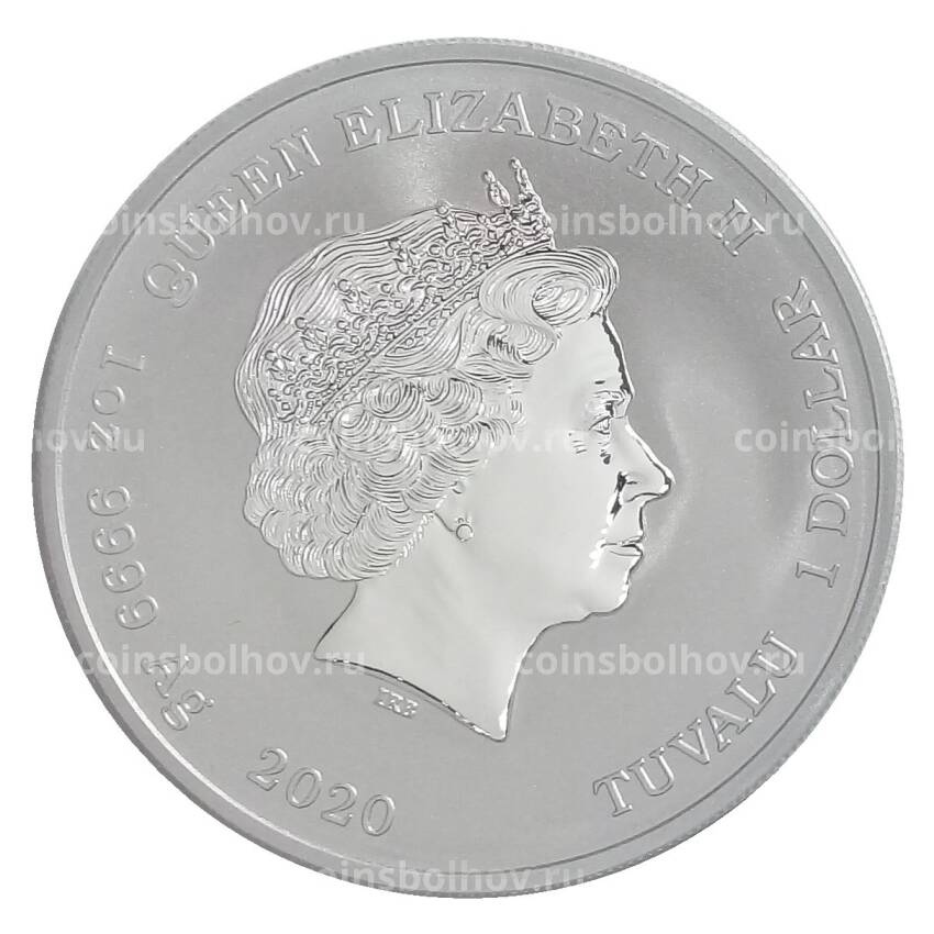 Монета 1 доллар 2020 года Тувалу «Джеймс Бонд — Агент 007» (вид 2)