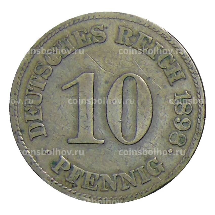 Монета 10 пфеннигов 1898 года Е Германия