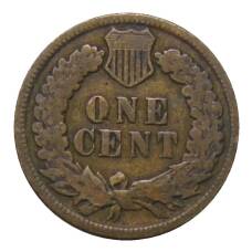 Монета 1 цент 1902 года США (реверс)