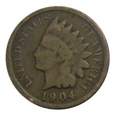 Монета 1 цент 1904 года США (аверс)