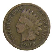 Монета 1 цент 1906 года США (аверс)