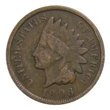 Монета 1 цент 1906 года США (аверс)