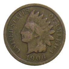 Монета 1 цент 1906 года США (аверс)